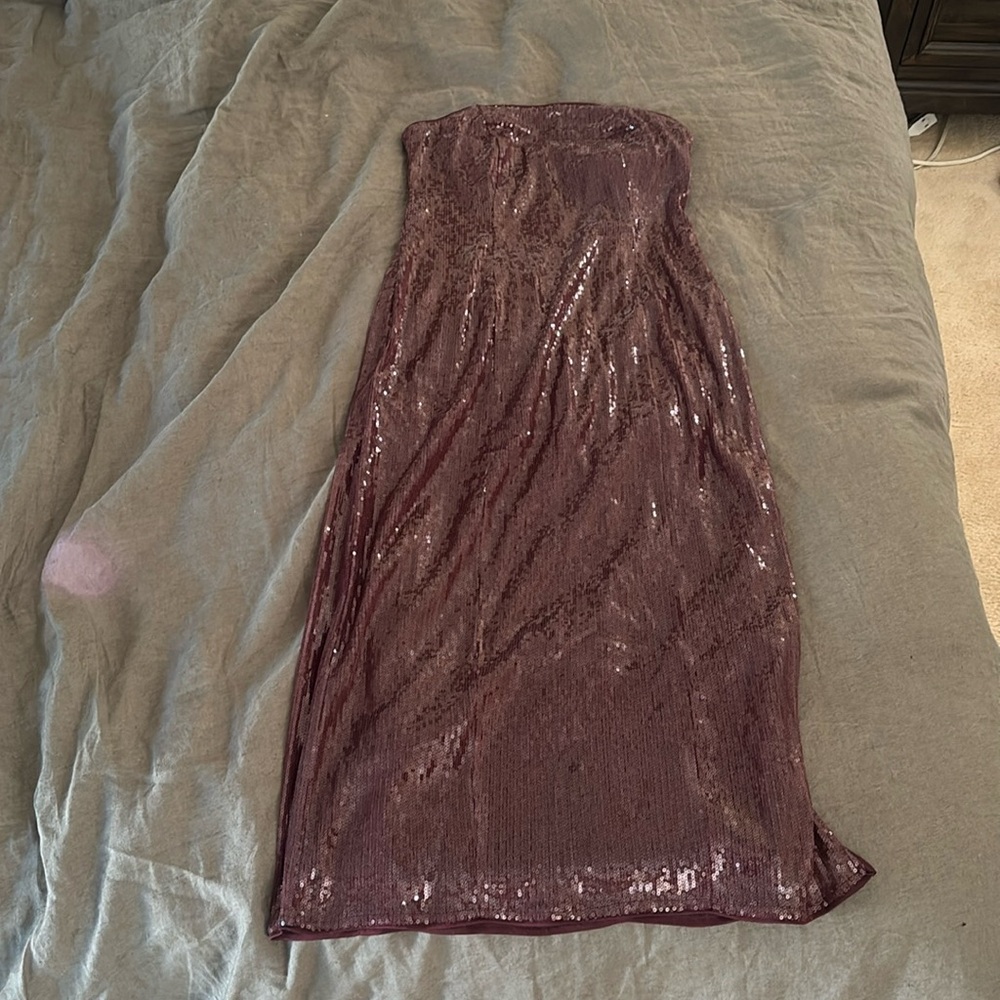 A New Day Sequin Midi Tube Dress